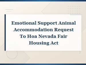 Submitting an Esa Request to Your Hoa in Nevada