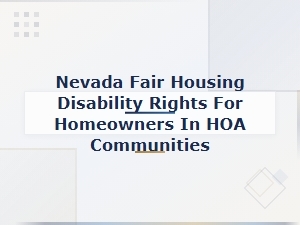 Filing a Disability Rights Complaint in Nevada Hoas